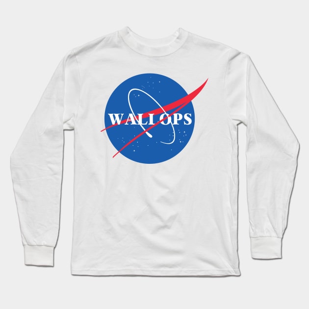 Wallops Flight Facility - NASA Meatball Long Sleeve T-Shirt by ally1021